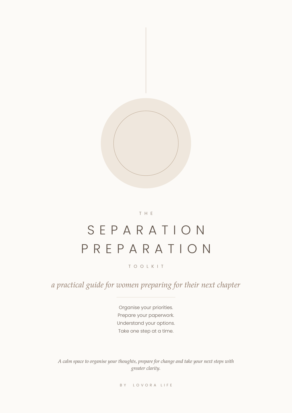 Separation Preparation toolkit cover