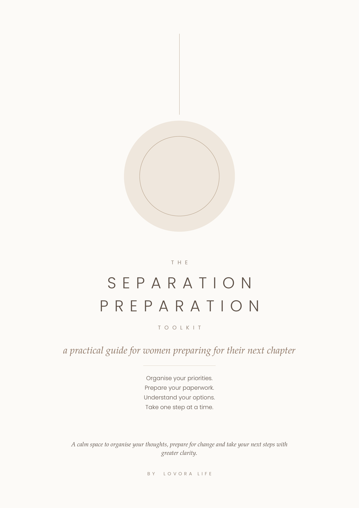 Separation Preparation toolkit cover