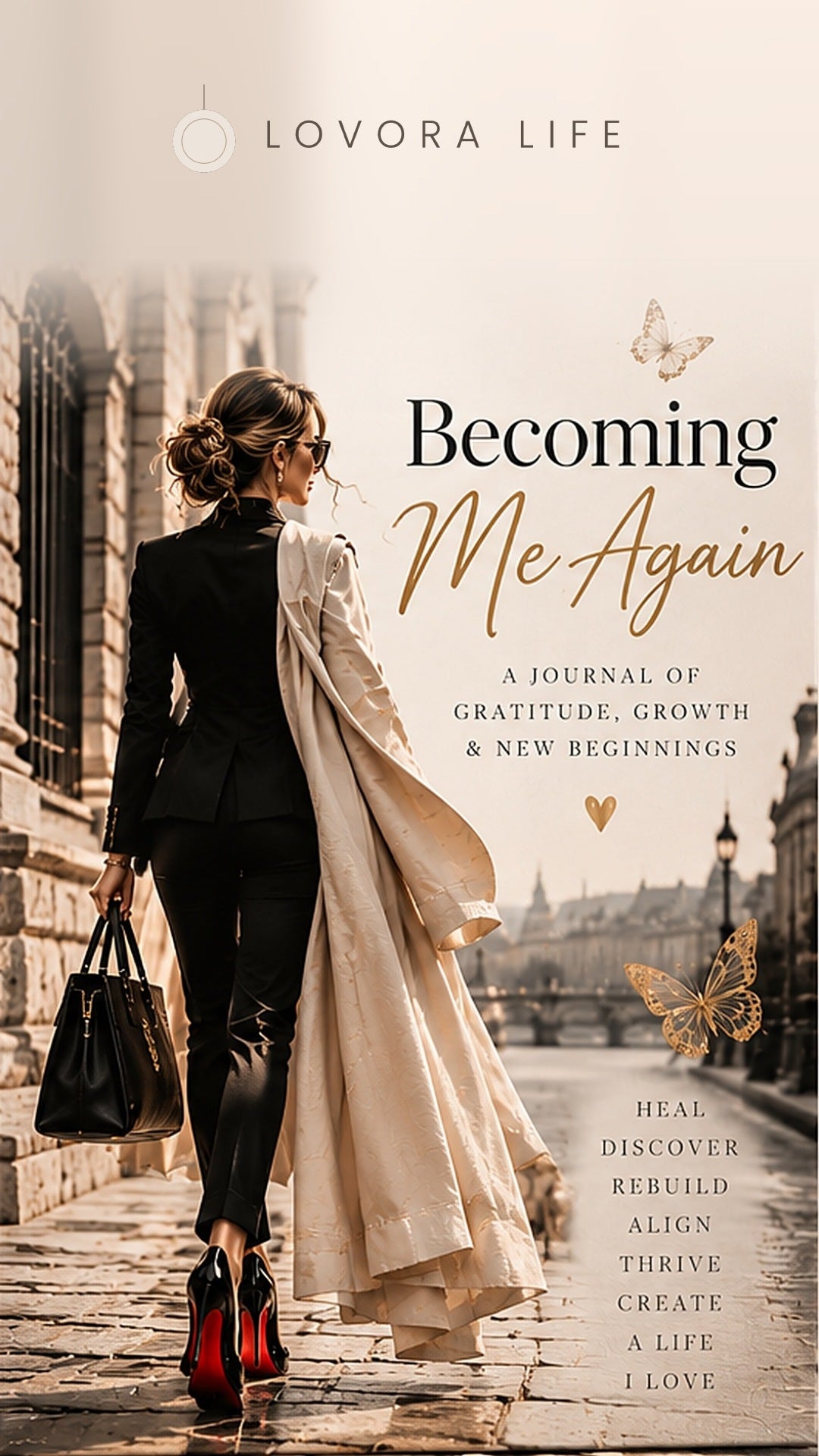 Becoming Me Again manifestation journal cover