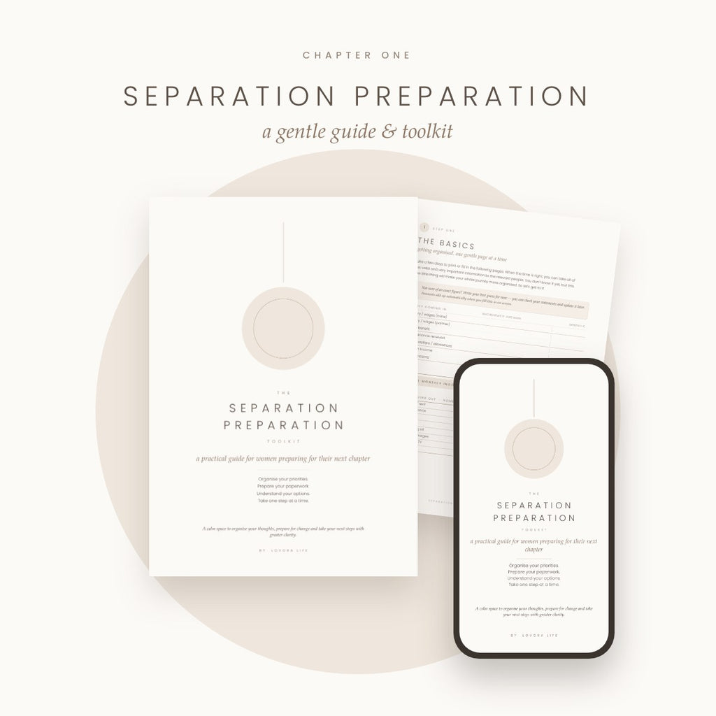 Separation Preparation guide by Lovora Life